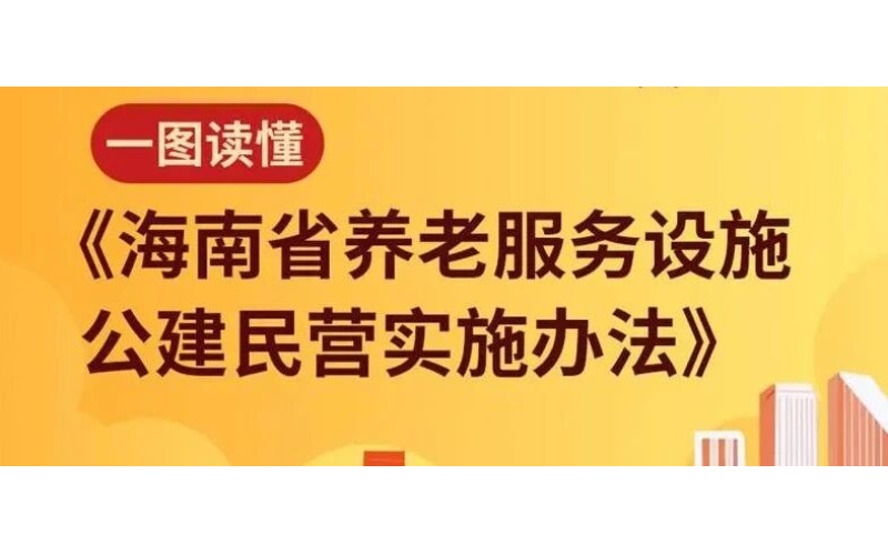 一图读懂《海南省养老服务设施公建民营实施办法》